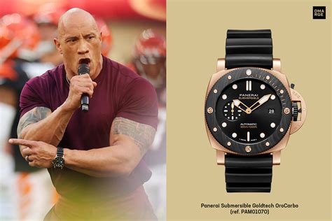 the rock panerai super bowl|DWAYNE 'THE ROCK' JOHNSON SPORTS A .